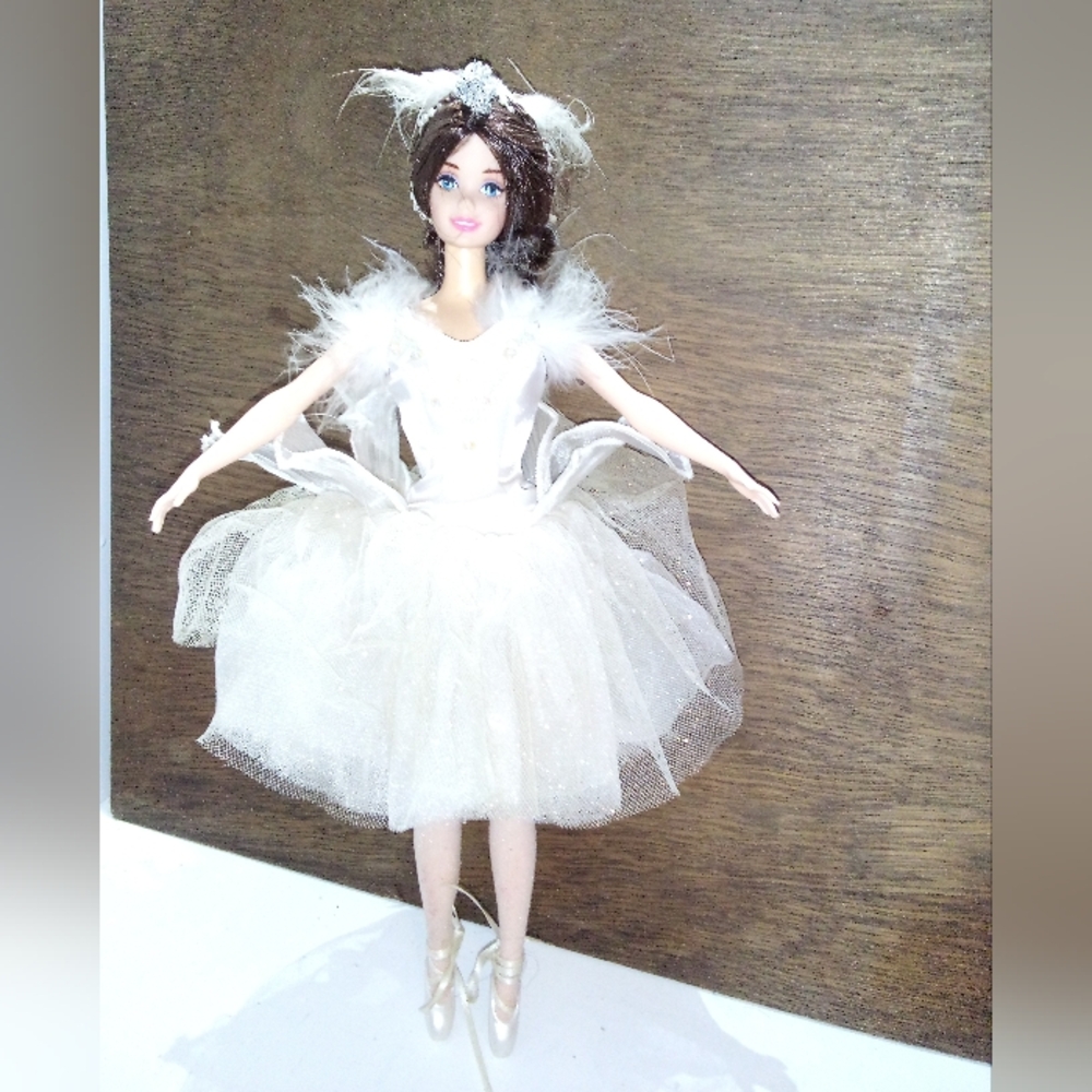 Elegant White Ballerina Doll